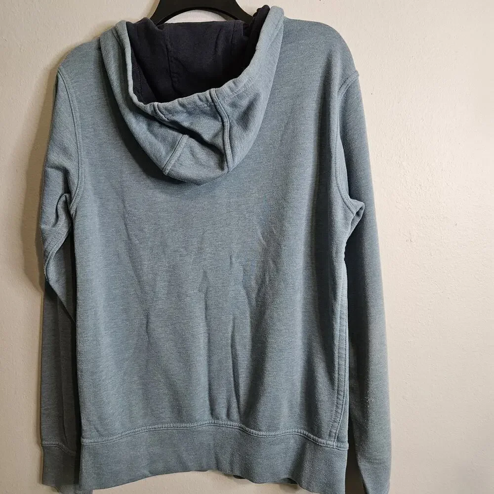 The North Face Mountain Athletics Full Zip Up Hoodie Mens Small light blue